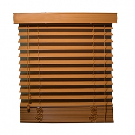 Store imitation bois avec cantonnière